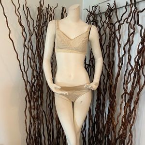 New Amoralia Satin And Lace Brief Panties